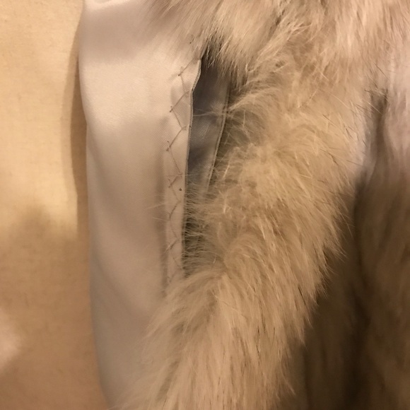 Saga Furs Cream Fur Coat - Picture 6 of 8